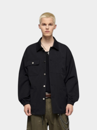 Unisex Oversized Langarm Casual Hemd