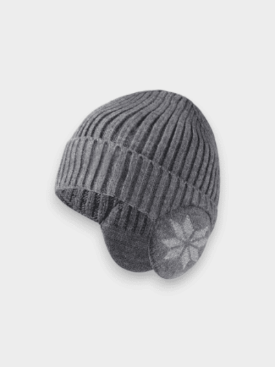 Winter New thickened snowflake ear protection knitted hat men's warm wool hat women's outdoor cycling cold-proof pullover hat