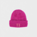 Autumn and Winter new jacquard mink-like quality knitted hat trendy embroidered Logo men's and women's wool hat spot warm hat