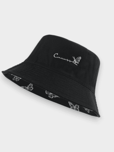 Fisherman hat female in stock spring and summer new double-sided printed hat Korean fashion fashion brand basin hat couple sun hat