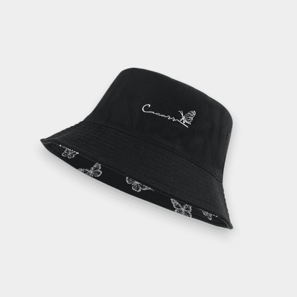 Fisherman hat female in stock spring and summer new double-sided printed hat Korean fashion fashion brand basin hat couple sun hat