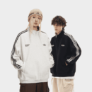 CATTEE American Style Vintage Collar Sport Knitted Jacket for Men and Women oversize Sport Couples Sweater Jacket