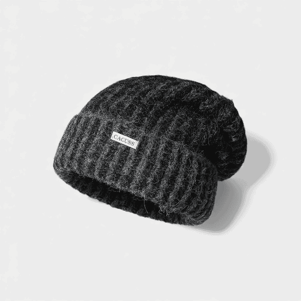 Autumn and Winter New Big Head Wool Hat Women's Outdoor Cold-proof Warm Knitted Hat Plus Large Face Showing Small Couple Stack Hat