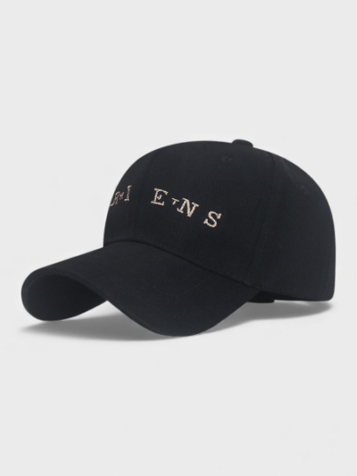 Spring and Summer Korean Style Metal Wire Embroidered Youth Cap Men's and Women's Casual Letters Sunscreen Baseball Hat