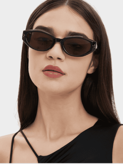 2024 new vintage gm sunglasses cat's eye women's small face high-end anti ultraviolet square face sunglasses