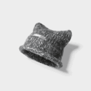 Korean Style New Cute Cat Ear Knitted Wool Cap Women's Autumn and Winter Fashion Thickened Warm All-match Pullover Cap Cold Cap