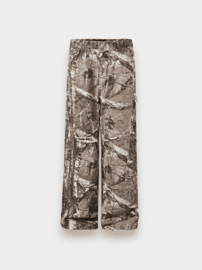 MADEEXTREME branch camouflage overalls cleanfit straight wide leg slim outdoor logging pants trousers