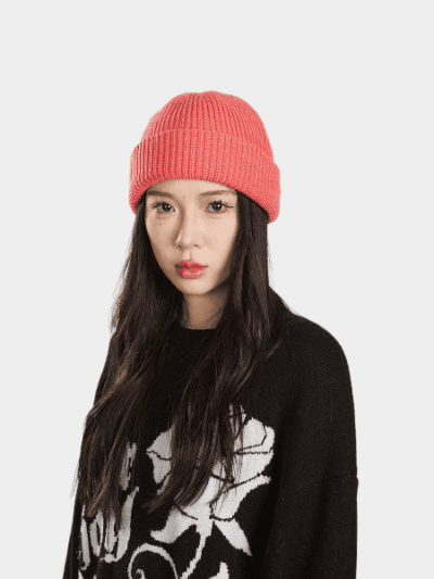 Autumn and winter outdoor warm thick knitted hat men's and women's simple fashion antibacterial cold hat outdoor thermal wool winter hat