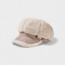 Thickened plush stitching octagonal cap girls Korean winter warm beret South Korea ear protection face small cap