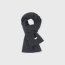 Pure wool women's scarf autumn and winter neck protection warm scarf Korean style versatile high sense scarf solid color shawl