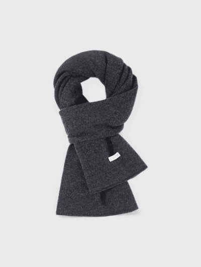 Pure wool women's scarf autumn and winter neck protection warm scarf Korean style versatile high sense scarf solid color shawl