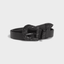 New Ladies Spray Paint Buckle Western Handsome Fashion Carved Vintage PU Belt Neutral Personality Trendy Women's Belt