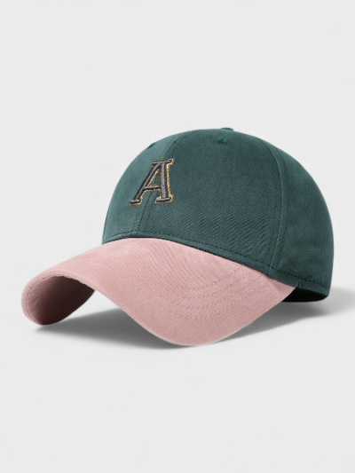 Spring and Summer new baseball cap fashionable contrast color face-looking small peaked cap Women's cotton hard top sun hat outdoor leisure hat
