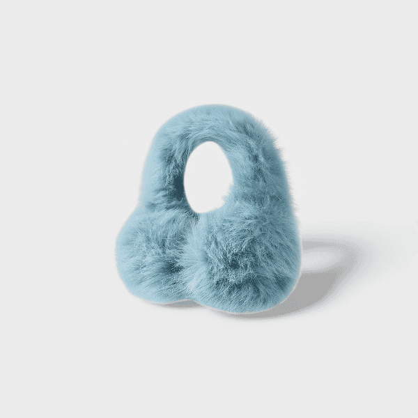 Winter Imitation Rabbit Fur Plush Earmuffs Women's Cute Solid Color Warm Anti-freeze Ear Cover Foldable Student Anti-freeze Ear Cover