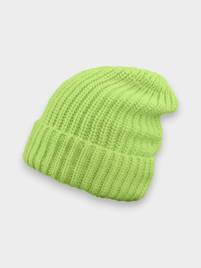 [in stock] autumn and winter new long trailing acrylic knitted hat cross-border hot outdoor warm trend winter hat