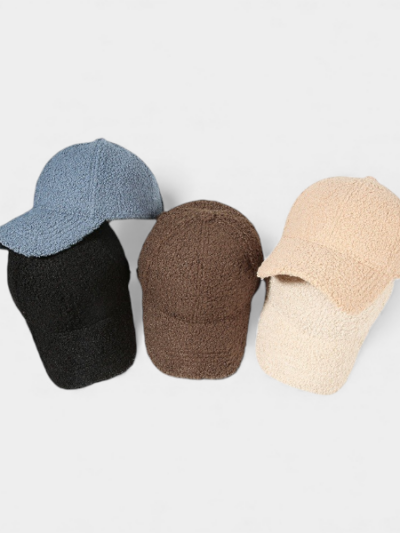 Light Plate Lamb Wool Hat Men's and Women's Autumn and Winter Korean Style Trendy All-match Cap Outdoor Windproof Warm Solid Color Hat