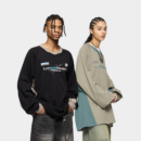 Unisex Sweatshirt mit Textdruck und langen Ärmeln