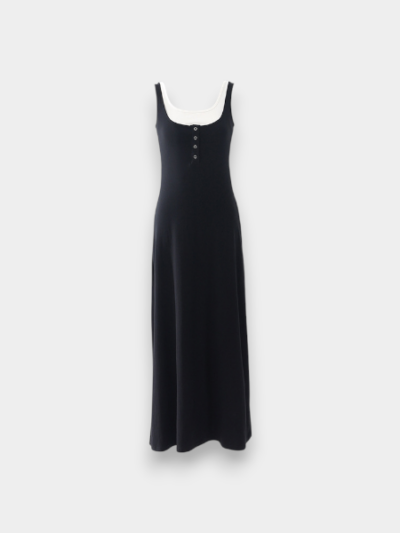 Orange Silk Women's Wear# Black Sling dress Women's Summer New Elegant High-end Slim A- shaped Sleeveless Skirt