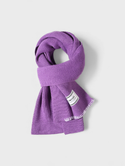 Autumn and Winter new women's scarf outdoor cold-proof warm neck protection scarf simple all-match knitted shawl couple's same style