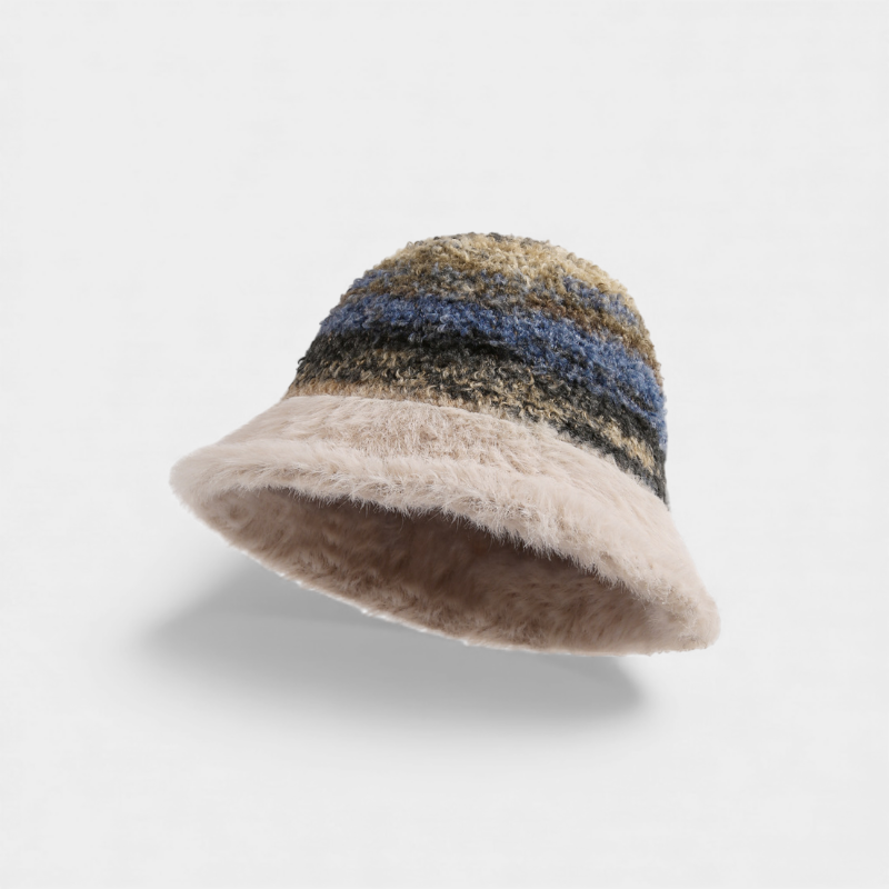 Gestreifter Damen Fischerhut