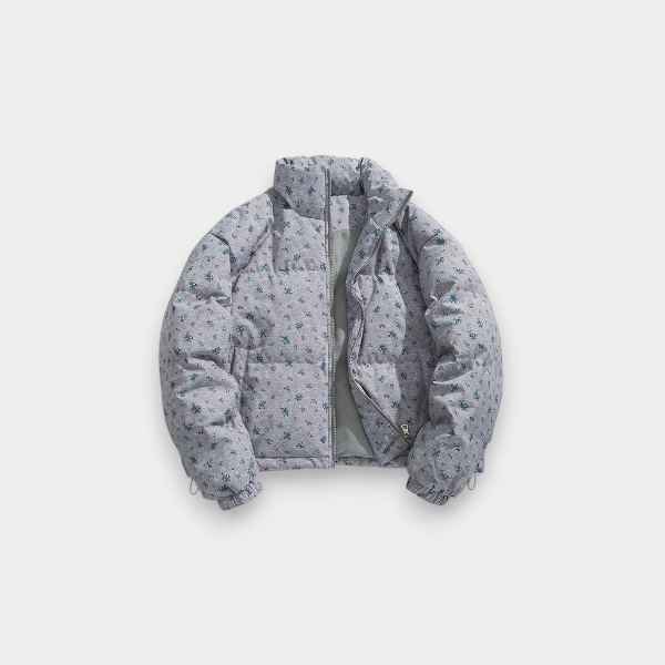 Jack Chuanyang Korean Style Small Floral Collar Short Cotton Coat for Men and Women Winter Thickened Warm Niche Bread Coat