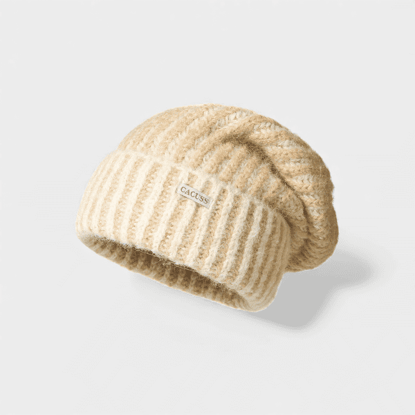 Autumn and Winter New Big Head Wool Hat Women's Outdoor Cold-proof Warm Knitted Hat Plus Large Face Showing Small Couple Stack Hat