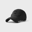 Couple's Rip Baseball Cap Vintage Big Head All-Match Face Showcase Small Cap Men's Soft Top Casual Shopping Korean Style