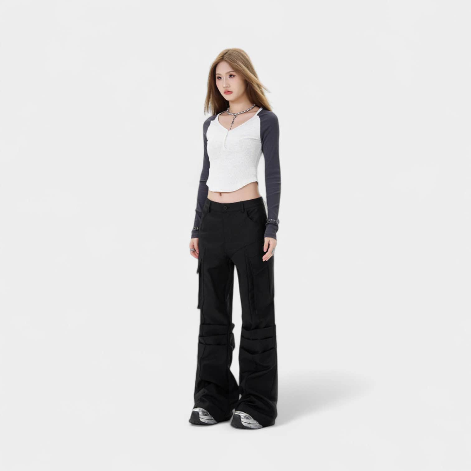 Damen Cargo Hose mit Relaxed Fit/Lockere Passform – Bild 3