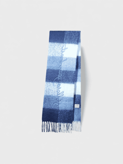 Autumn and winter wool blended scarf women's large size cat velvet outer shawl Korean fashion all-match warm scarf