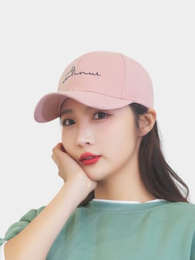 Spring and summer Korean fashion Youth student baseball cap casual embroidery thin line men's and women's cap couple's hat