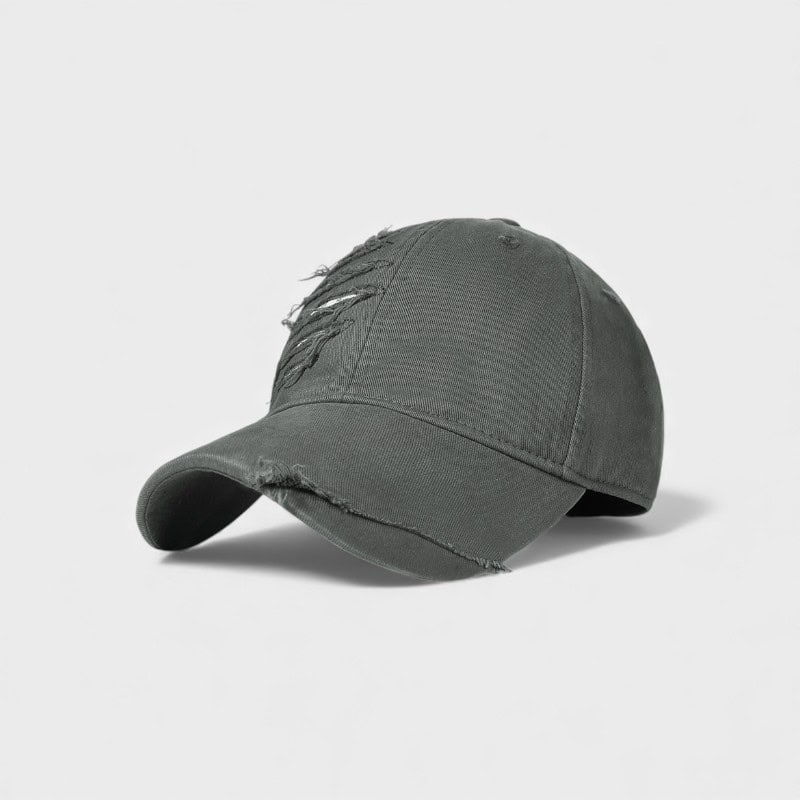 New Big Head Baseball Cap Women's Pure Cotton Soft Top Hole Style Cap Vintage All-Match Face Small Casual Cap for Men