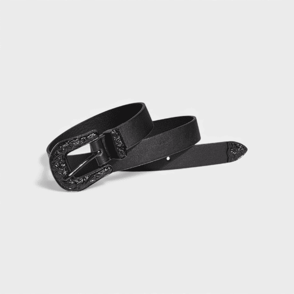 New Ladies Spray Paint Buckle Western Handsome Fashion Carved Vintage PU Belt Neutral Personality Trendy Women's Belt