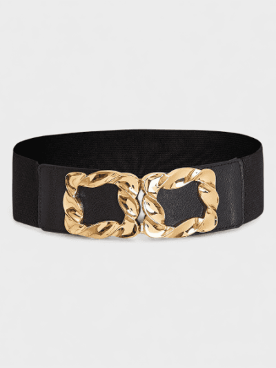 New Taobao Light Luxury Autumn and Winter Women's Coat Dress Clothing with Pair Buckle Elasticated Belt Decorative Waist Cover