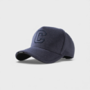 Autumn and winter wool blended baseball cap men's spot wholesale simple fashion high crown cap solid color all-match hard top cap