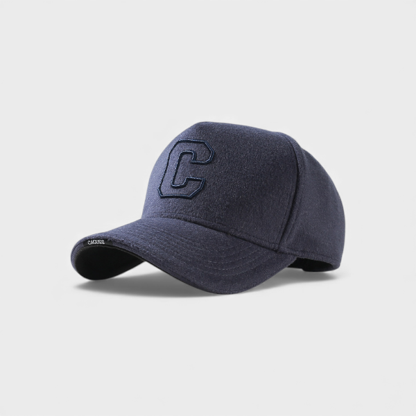 Autumn and winter wool blended baseball cap men's spot wholesale simple fashion high crown cap solid color all-match hard top cap