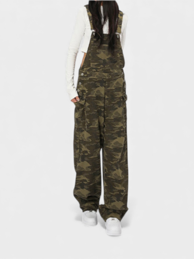 Damen Overall mit Camouflage-Muster