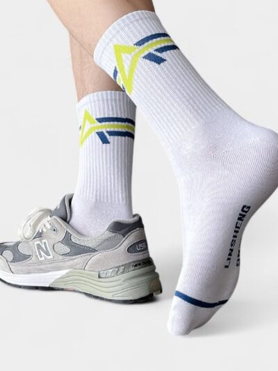 White Socks Teenage Male Students Cotton Deodorant Sports Socks Summer Thin 2024 New Explosions Basketball Socks