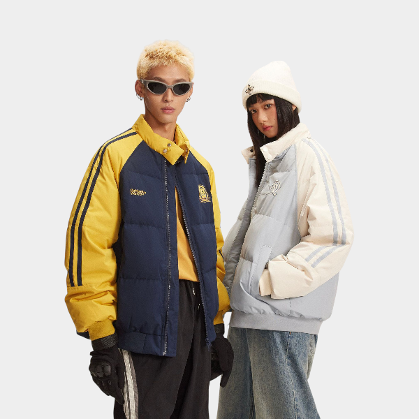 CATTEE American Outdoor Sports Raglan Sleeve Contrast Color Stitching Couple Down Jacket Women's Winter Warm Thickened Jacket