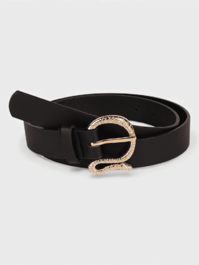 Factory spot supply cross-border e-commerce Europe and the United States new snake buckle diamond buckle head personality ladies belt Joker belt