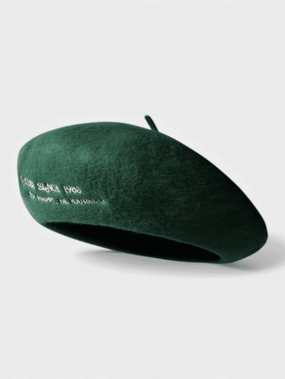 Damen Baskenmütze mit Textdruck