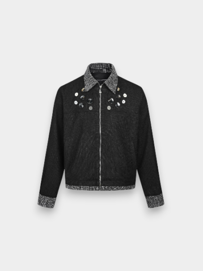 MADEEXTREME American Street Shell Buckle cleanfit Jacket Lapel Contrast Boxy Coat Jacket Men