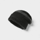 Autumn and Winter New Contrast Color Knitted Hat Women's Fashion All-match Big Head Heap Hat Ear Protection Warm Wool Hat for Small Face