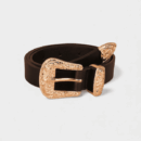 SOURCE Factory new Western buckle carved double buckle belt artistic retro ins women's cross-border direct sales in stock belt