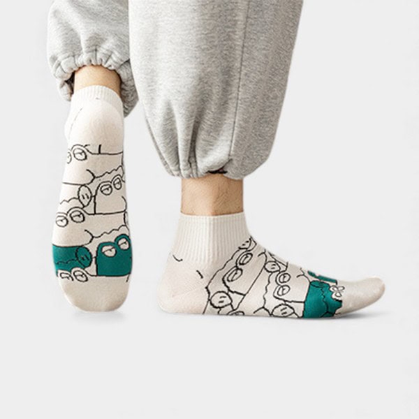 Herrensocken mit Tiermuster – Bild 2