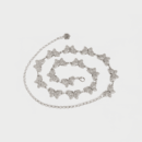 New style metal sweet beauty waist chain cross-border spring skirt versatile heavy industry young elegant rhinestone butterfly waist chain