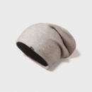 Autumn and Winter new pure wool knitted hat Women's Big head circumference pile hat warm and comfortable confinement hat solid color all-match bag head hat