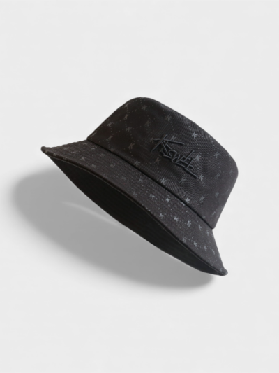 Herren Bucket Hat mit Textdruck