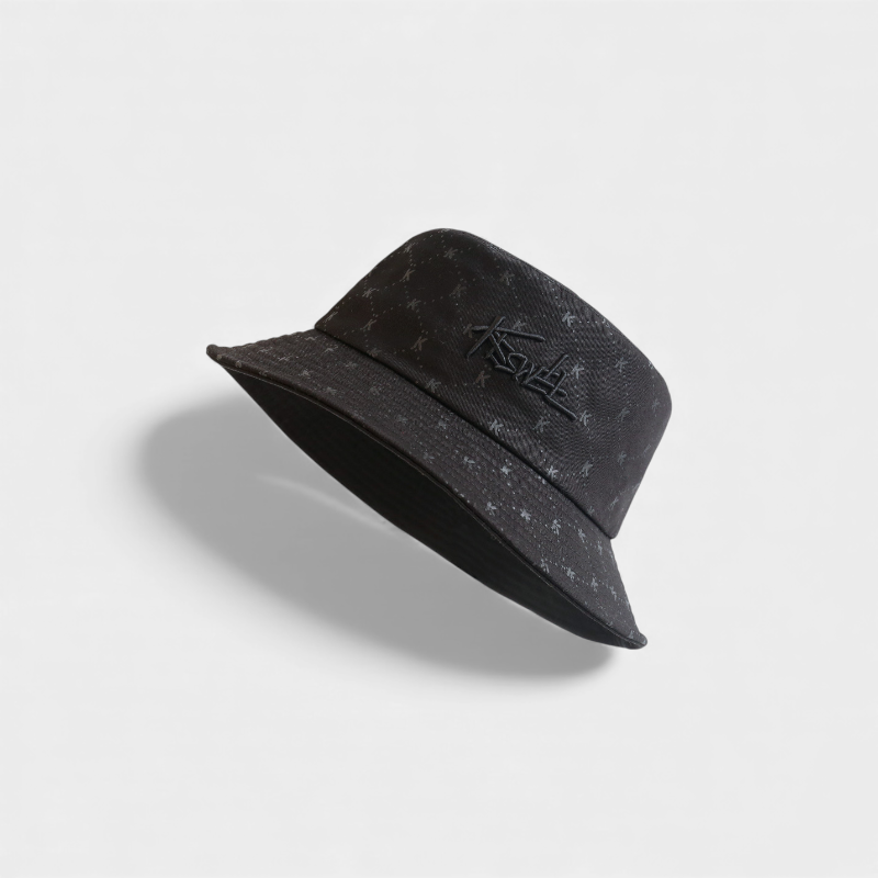 Herren Bucket Hat mit Textdruck