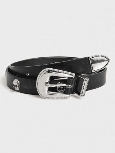 Women's skull accessories decoration dark y2g young fashion women's belt cute wear Ghost Head Rivet Belt