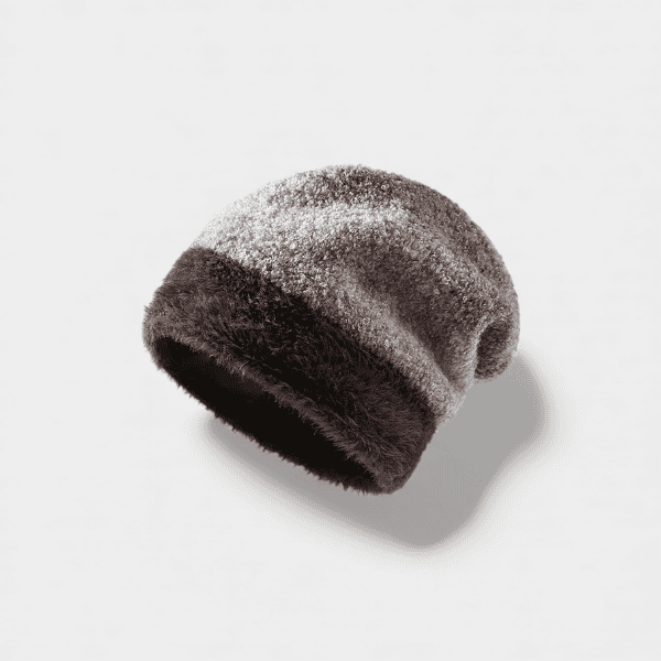 Autumn and Winter Big Head Heap Hat Women's Korean-style Fashion Gradual Color Wool Hat Wool Blended Warm Cold-proof Cold Hat